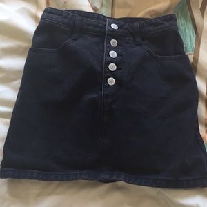 brandy Melville XS black denim skirt